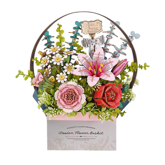 DIY Houten Bloemenmandje