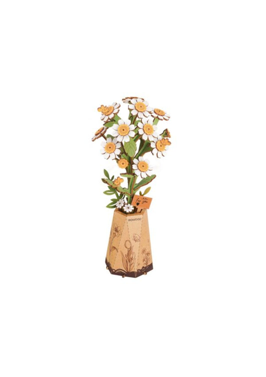 DIY Houten Bloem, Kamille