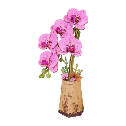 DIY Houten Bloem, Paarse Vlinderorchidee