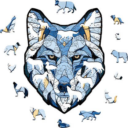 Eco Wood Art (EWA), Houten Legpuzzel Wolf