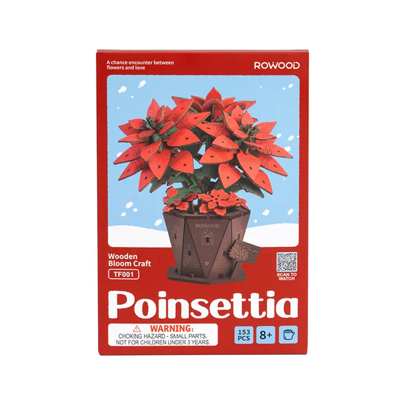 DIY Houten Kerstster - Poinsettia