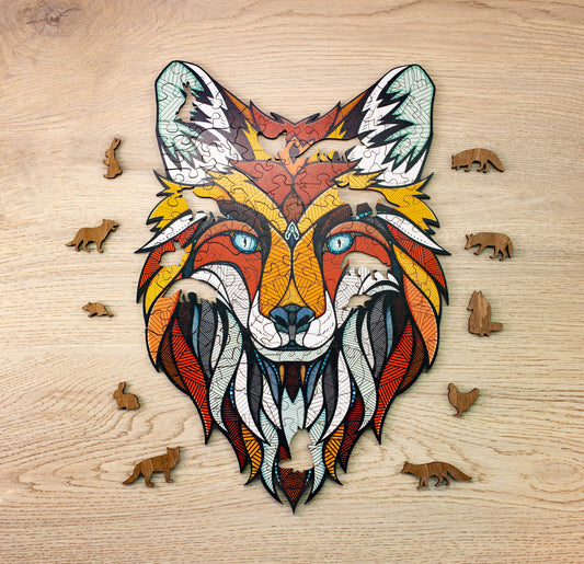Eco Wood Art (EWA), Houten Legpuzzel Vos