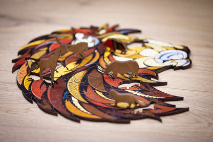 Eco Wood Art (EWA), Houten Legpuzzel Leeuw