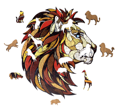 Eco Wood Art (EWA), Houten Legpuzzel Leeuw