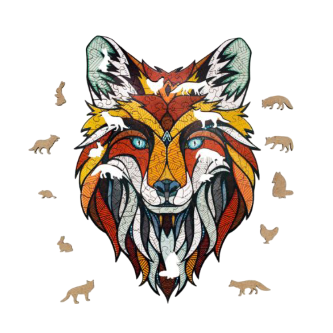 Eco Wood Art (EWA), Houten Legpuzzel Vos