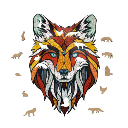 Eco Wood Art (EWA), Houten Legpuzzel Vos