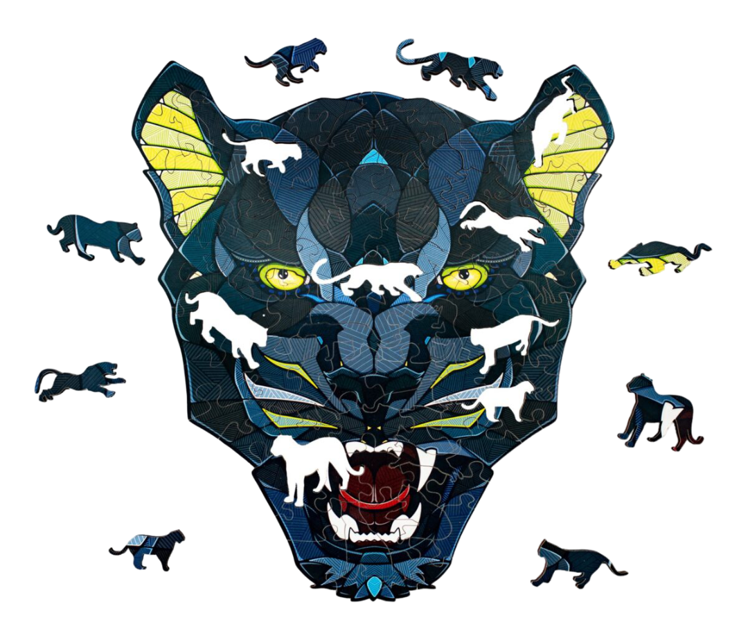 Eco Wood Art (EWA), Houten Legpuzzel Panter