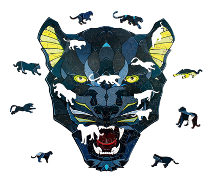 Eco Wood Art (EWA), Houten Legpuzzel Panter