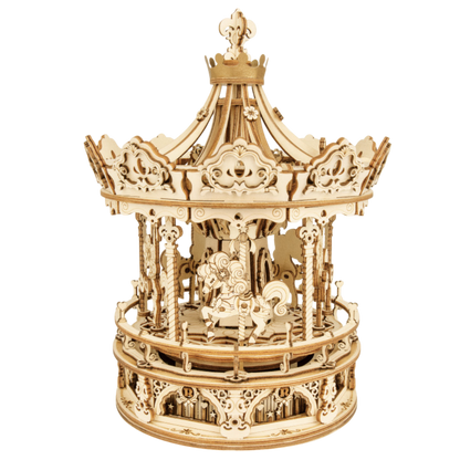 3D DIY Houten Modelbouwpakket - Romantic Carousel