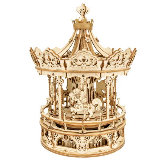 3D DIY Houten Modelbouwpakket - Romantic Carousel