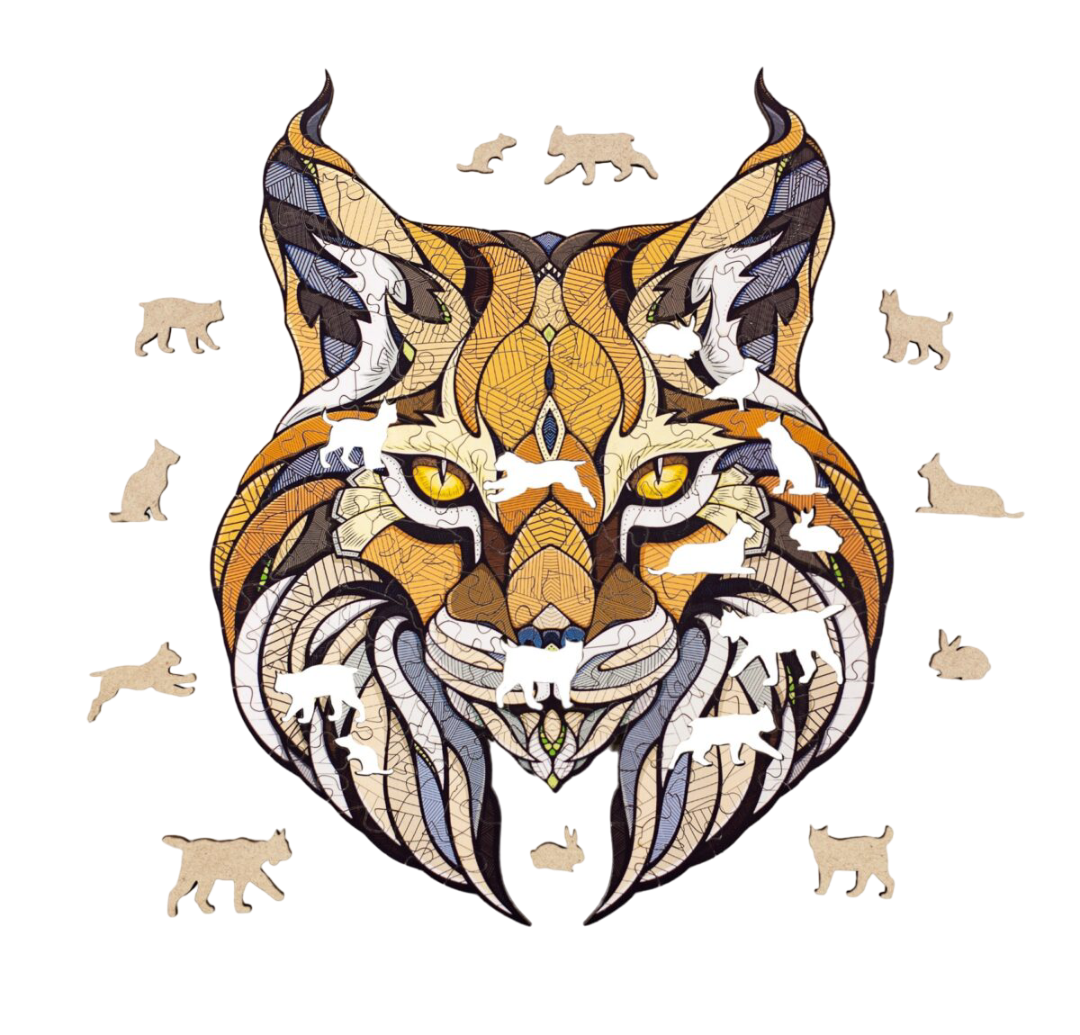 Eco Wood Art (EWA), Houten Legpuzzel Lynx