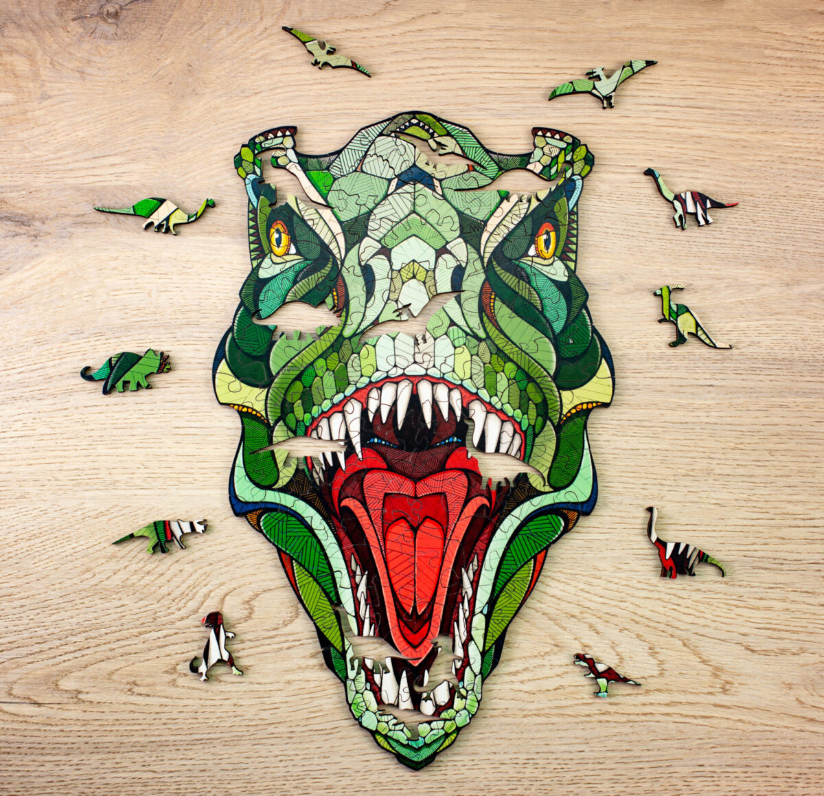 Eco Wood Art (EWA), Houten Legpuzzel T-Rex