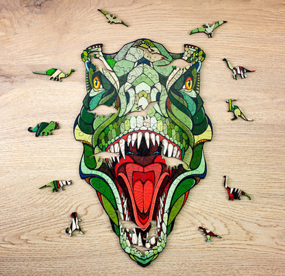 Eco Wood Art (EWA), Houten Legpuzzel T-Rex