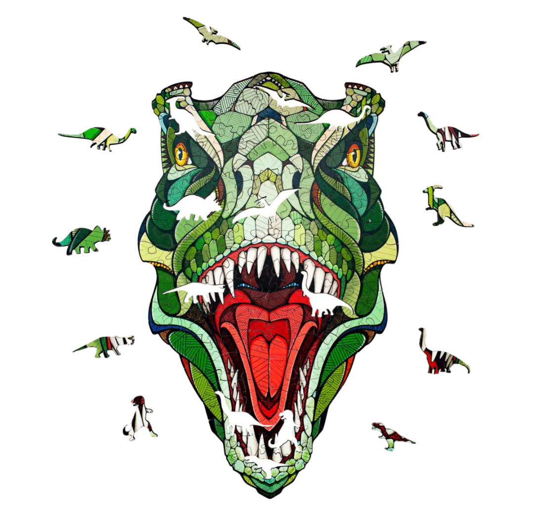 Eco Wood Art (EWA), Houten Legpuzzel T-Rex