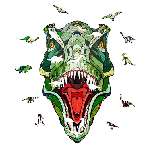 Eco Wood Art (EWA), Houten Legpuzzel T-Rex