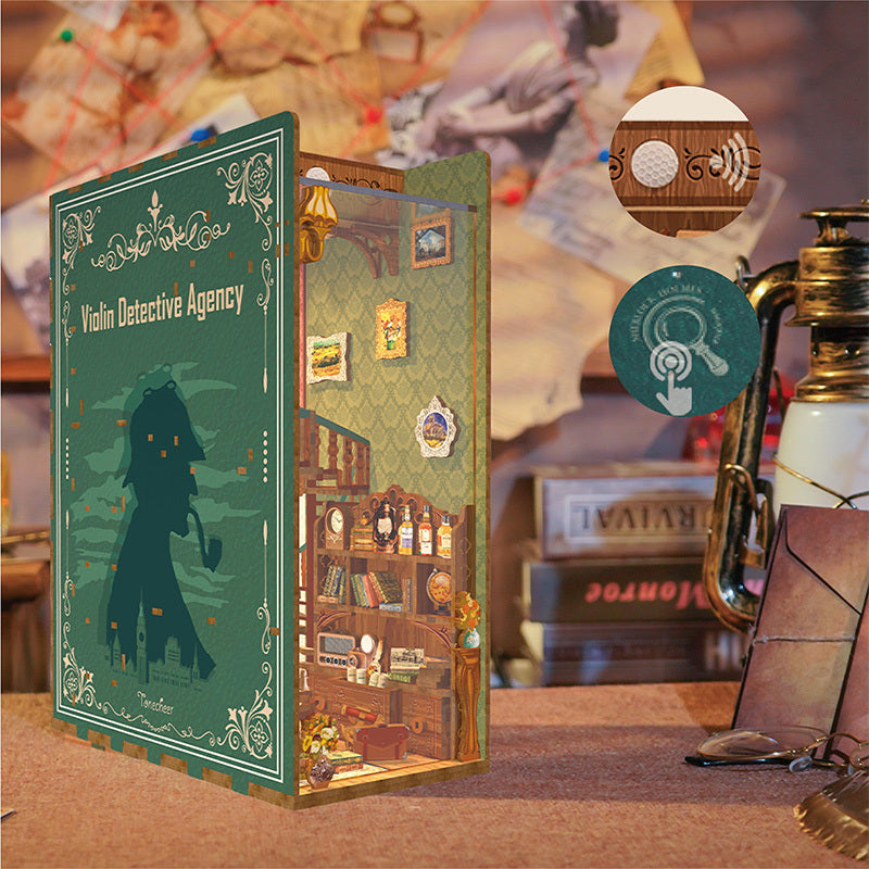 DIY Book Nook - Violin Detective Agency inclusief Dust-cover