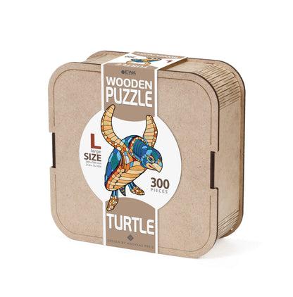 Eco Wood Art (EWA), Houten Legpuzzel Schildpad